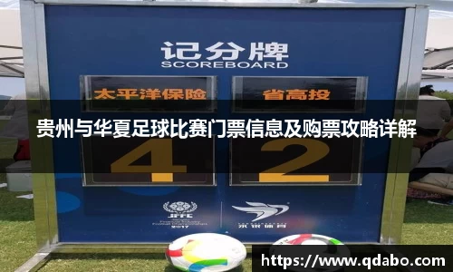 熊猫体育贵州与华夏足球比赛门票信息及购票攻略详解
